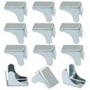 Moicstiy 12pcs Shelf Clips Bracket Replacement, Removable Metal Bracket for