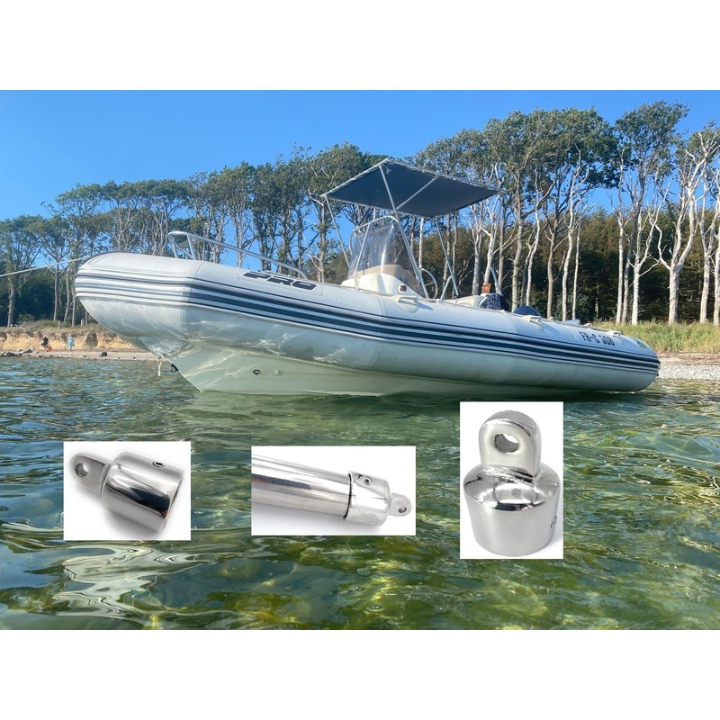 Bimini Sprayhood Hood Fitting 19-30 mm ARBO-INOX Size 30 mm