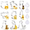 Simpeak Cookie Cutters, 9 Pieces Cookie Cutters with 4 Drawing
