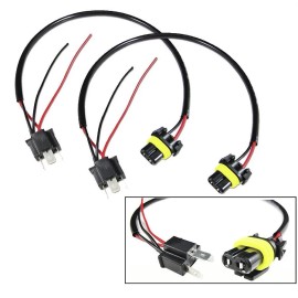 bi xenon hid H4 9003 HB2 HID wire CONNECTOR harness NeW replacements pigtail connection New!