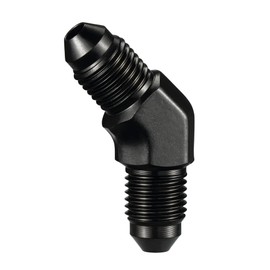 EVIL ENERGY 3AN Male to Male Flare 45 Degree Union Coupler Fitting Coupling Aluminum Black