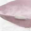 Luxton Set of 2 Velvet Square Cushion Covers Light Pink,