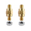 Ohleats 2 PCS Side Post Battery Terminal Bolt 3/8"-16, Brass