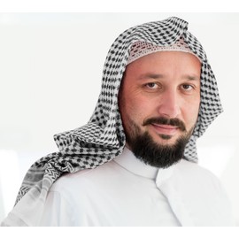 MCJC Traditional Keffiyeh Arab Headscarf, Muslim Turban Headwear, Saudi Dubai Style