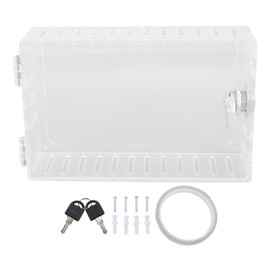 Universal Thermostat Guard Clear Thermostat Lock Box Plastic Thermostat Lock Box with Key