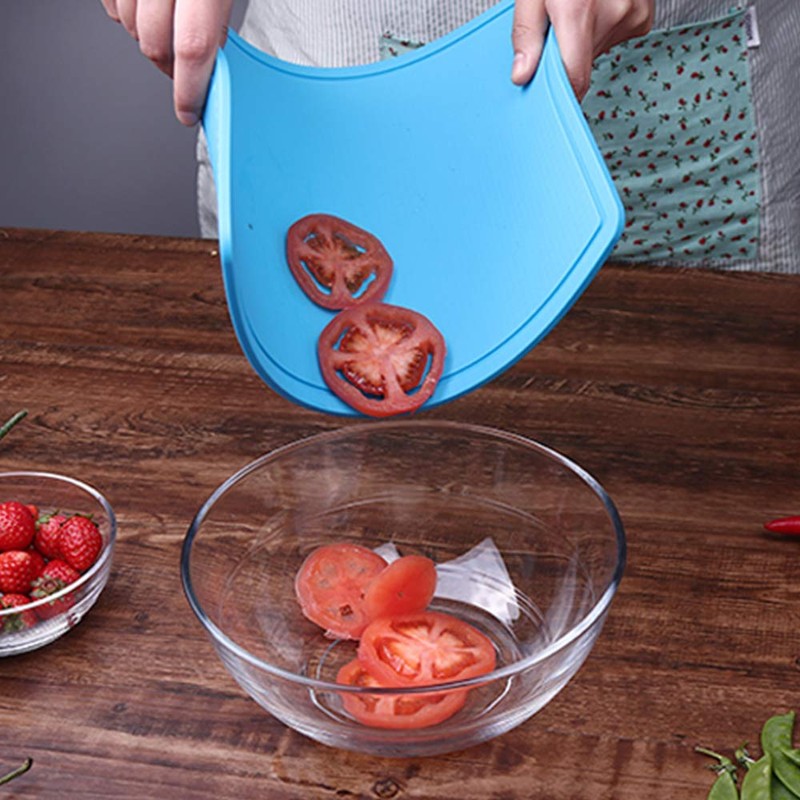 Liflicon Thick Silicone Cutting Board 12.6'' x 9.1'' Juice Grooves