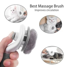 HomeCraft Cat Grooming Brush Self Cleaning