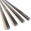 4pcs 6.0mm Square Carbon Fiber Rods 6.0x6.0x420mm,Solid Carbon Tube(pultrusion) 6.0mm