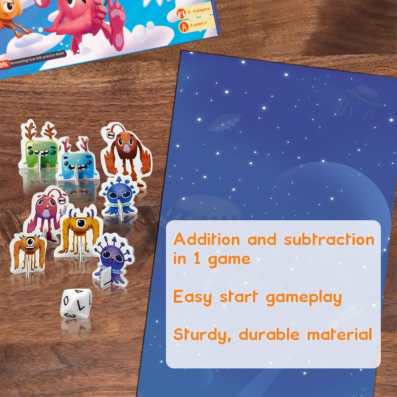Logic Roots Cloud Hoppers Addition and Subtraction Game - Fun