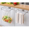 Stainless Steel Cabinet Door Trash Bag Holder for Kitchen –