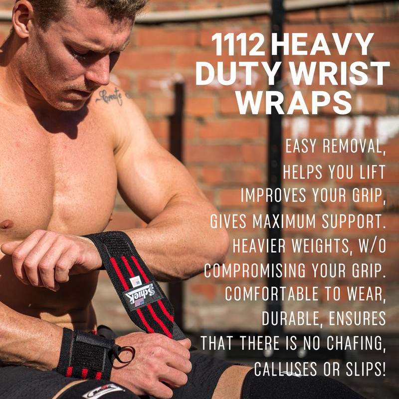Schiek Sports Model 1112 Heavy Duty 12" Wrist Wraps -