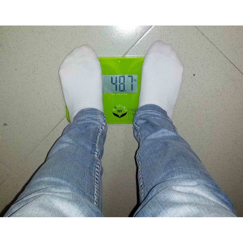 NewlineNY Auto Step On Super Mini Travel Bathroom Scale, 5.25"