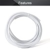 Othmro Flexible Expandable PET Braided Cable Sleeve 0.16 Inch Width