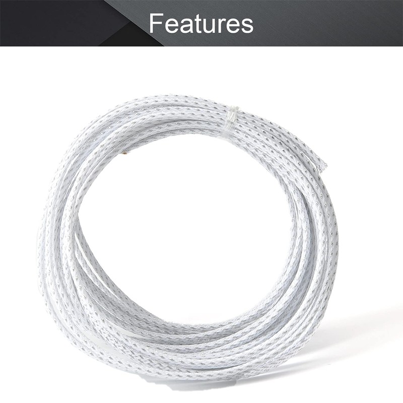 Othmro Flexible Expandable PET Braided Cable Sleeve 0.16 Inch Width