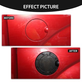 CheroCar for F150 Gas Cap Cover Fuel Filler Door Cap Gas Tank Cap Cover for Ford F150 2015-2020 (Carbon Fiber)…