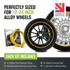 AlloyGator Yellow Rim Protector for Car Wheels (Fits 12-24" Wheel