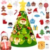 3D Felt Christmas Tree DIY Christmas Tree Decoration Removable Ornaments