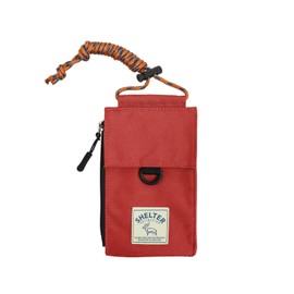 Smartphone Shoulder Neck Strap Pouch, Neck Pouch, Smartphone Pouch, Neck, Wallet, Shoulder Bag, Men's, Women's, Strap, Wallet, Coin Purse (Red)