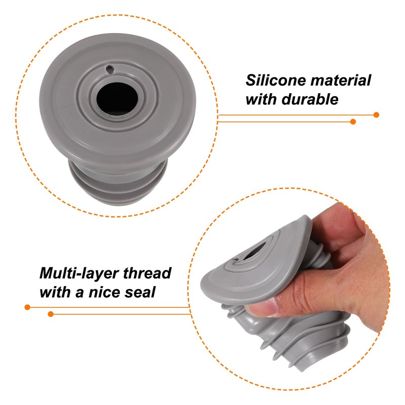 uxcell Drain Pipe Seal Ring, Silicone Ring Washing Machine Sealing