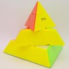Bucubke QY Pyramid 4x4 Stickerless Magic Triangle Cube QY Pyramid