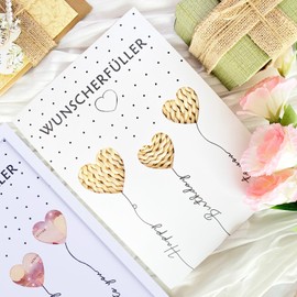 EngGlück Wish Fulfiller Money Gift Birthday Picture Frame Gifts for Birthday Funny Money Gifts Packaging Money Gift Man Woman Size DIN A4 (Desire Fulfiller - White)