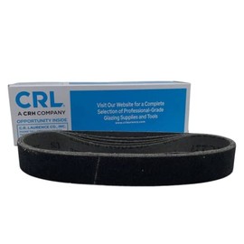 CRL 1-1/8" x 21" 180 Grit Portable Glass Grinding Belts by CR Laurence
