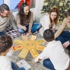 Marble Board Game,Wooden Board Game for 6-8 Players,Portable Design Marble
