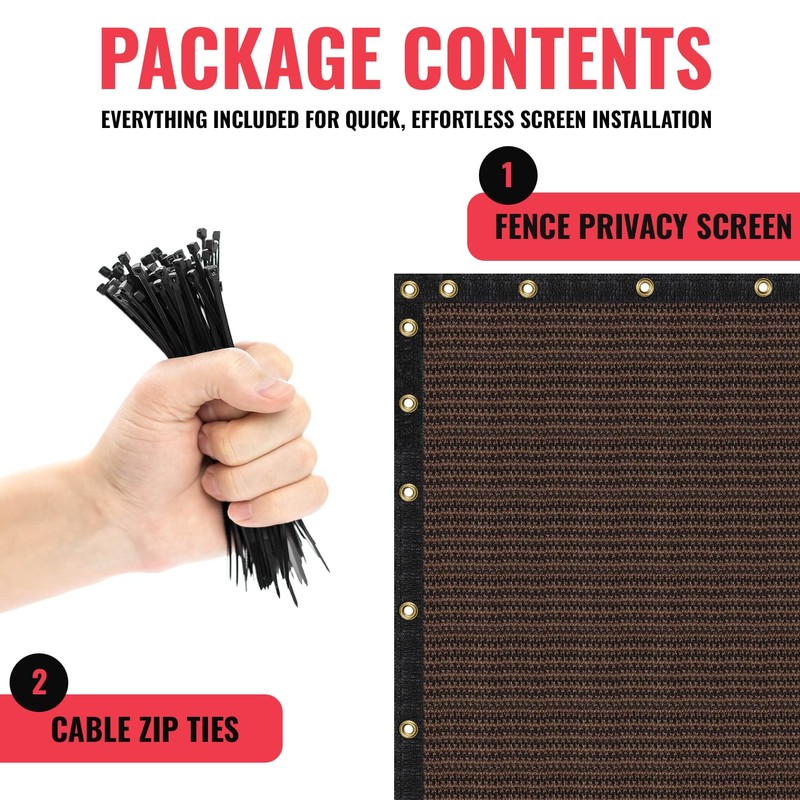 SEALTECH Ultra Heavy Duty 200 GSM Privacy Fence Screen –