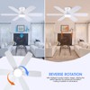 Kviflon 46 inch Ceiling Fans with Lights and Remote/APP Control,