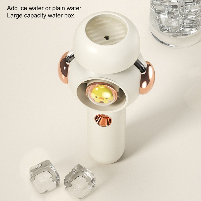 Lovely Handheld Misting Fan with Atomization Function USB Rechargeable Small