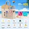 RAINSMORE Beach Bag XXL Family Swimming Bag with Zip Beach