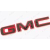 Auto Front Rear Gloss Red Black Emblem Overlay 2019+ GMC