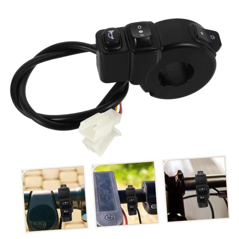 iplusmile Motorcycle Handlebar Switch Headlight Turn Signal and Horn Switch