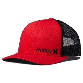 Hurley Men's Corp Staple Trucker, Red, One Size