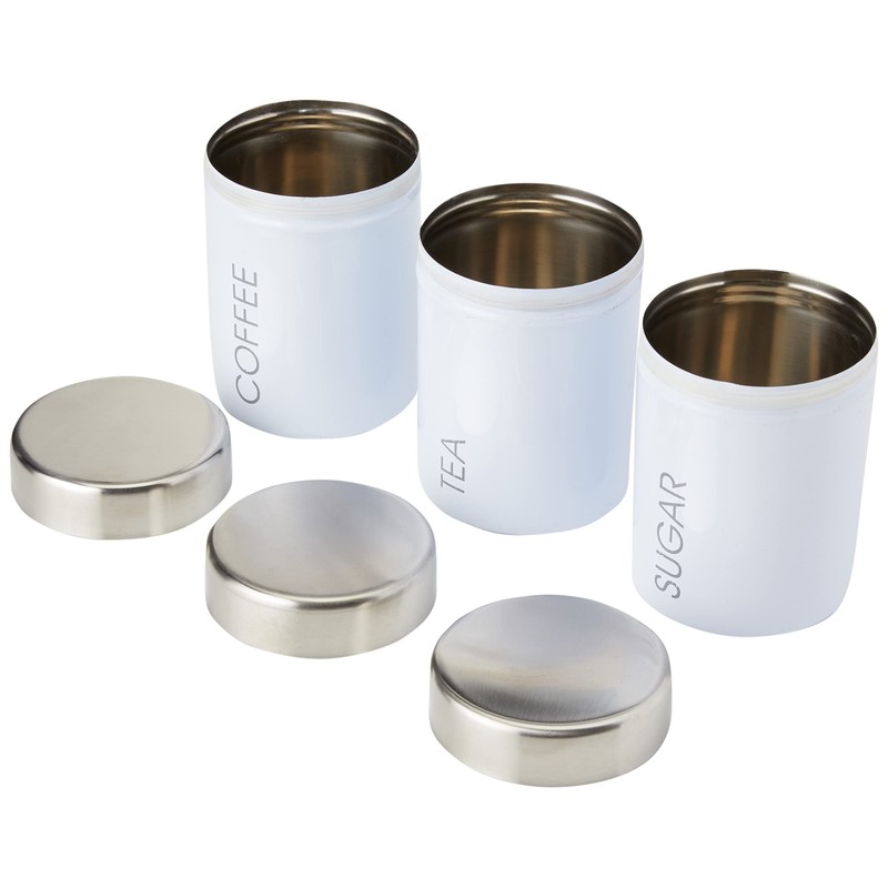 Premier Housewares Liberty Tea, Coffee and Sugar Canisters, Incremental Heights,