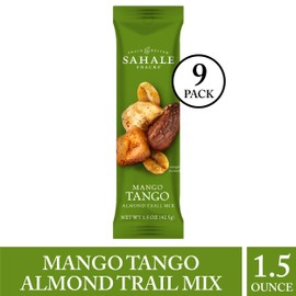 Sahale Snacks Mango Tango Almond Trail Mix, 1.5 Ounces (Pack of 9)
