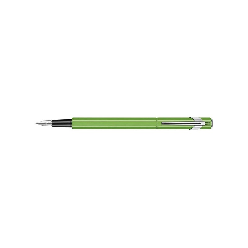 Caran d'Ache 849 Metal Fountain Pen - Neon Green