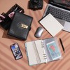 WASON Journal with Lock A5 Binder Diary Ruled Spiral Notebook