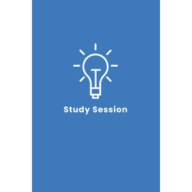 Study Session Notebook: A Lined Journal for Exam Preparation, Group Study and Summarizing Lessons: 70 White Pages | 6x9 Inches | Bright Blue Lightbulb Design Softcover for Students