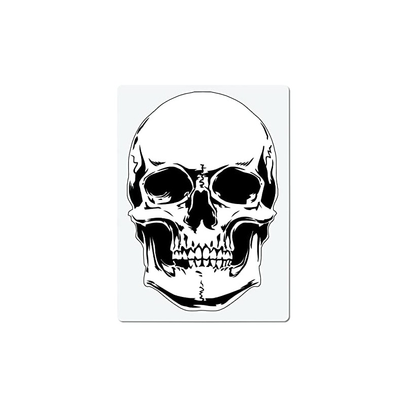 Herterich Products Airbrush Stencil for Skull Tattoo and Graffiti Stencil