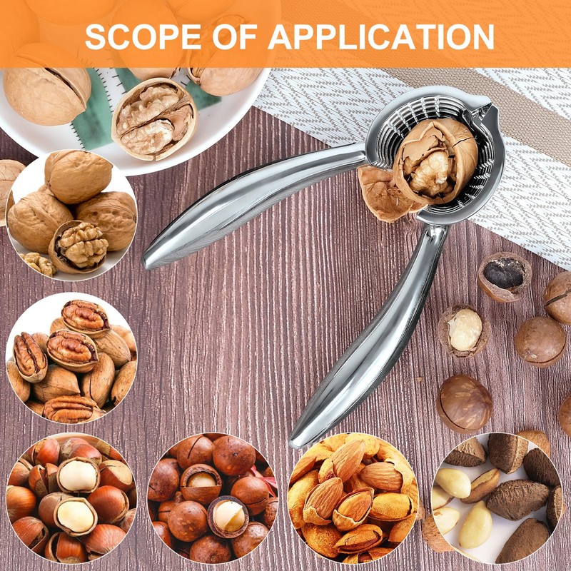 Nutcracker for Walnuts, Nutcracker, Walnut Opener, Metal Nutcracker, Clip Nutcracker,