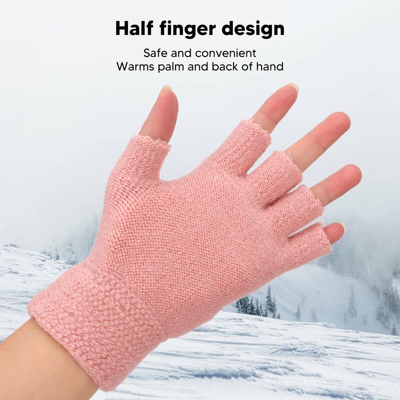 Heated Mitten Gloves Double Sided Heating Promote Blood Circulation USB