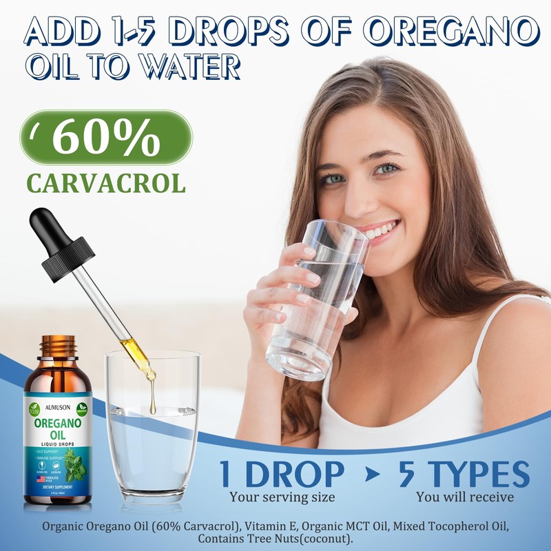 AUMUSON Organic Oregano Oil（2OZ）
