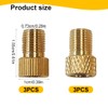 SUJEBKC French Valve Adaptor, 6 Pieces Bicycle Valve Adapter for