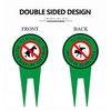2 Pack Double Sided No Pooping Dog Sign No Peeing
