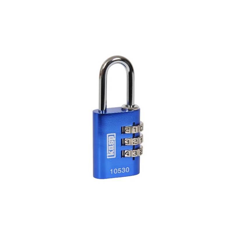 Kasp K10530BLUD 105 Series Aluminium Combination Padlock - Blue