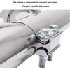 Exhaust Band Clamps 4 Inch Butt Joint Exhaust Pipe Muffler