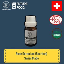 FUTURE FOOD Pure Rose Geranium Essential Oil (Bourbon Grade) [SWISS MADE] 10mL 50mL [FREE SHIPPING]