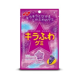 Nobel Confectionery Kirafuwa Grape, 1.8 oz (50 g) x 10 Packs