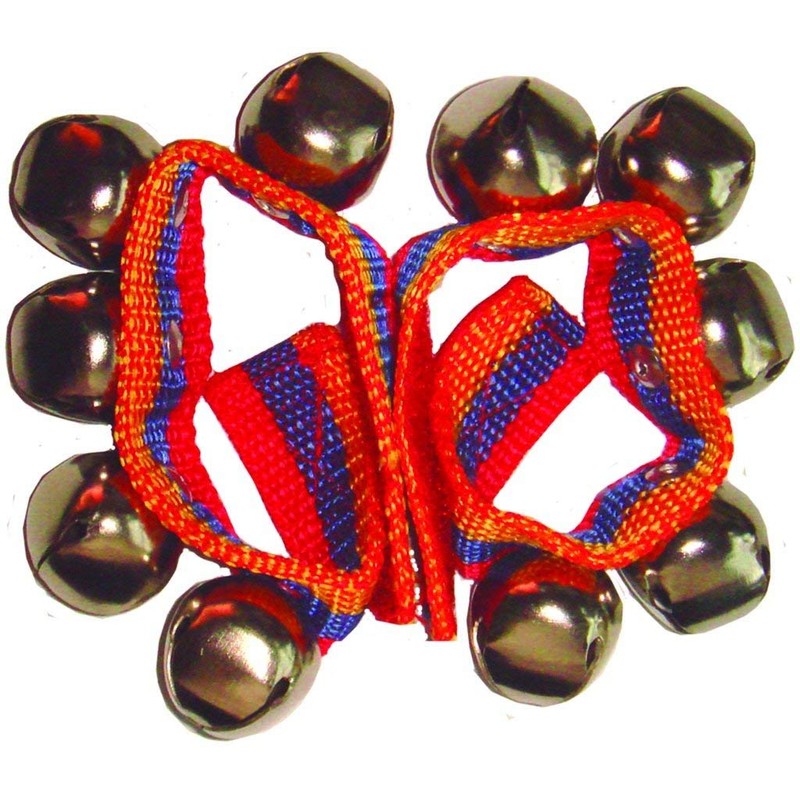 Hook-and-loop tape with tiny iron tinker bells and Egg Shaker